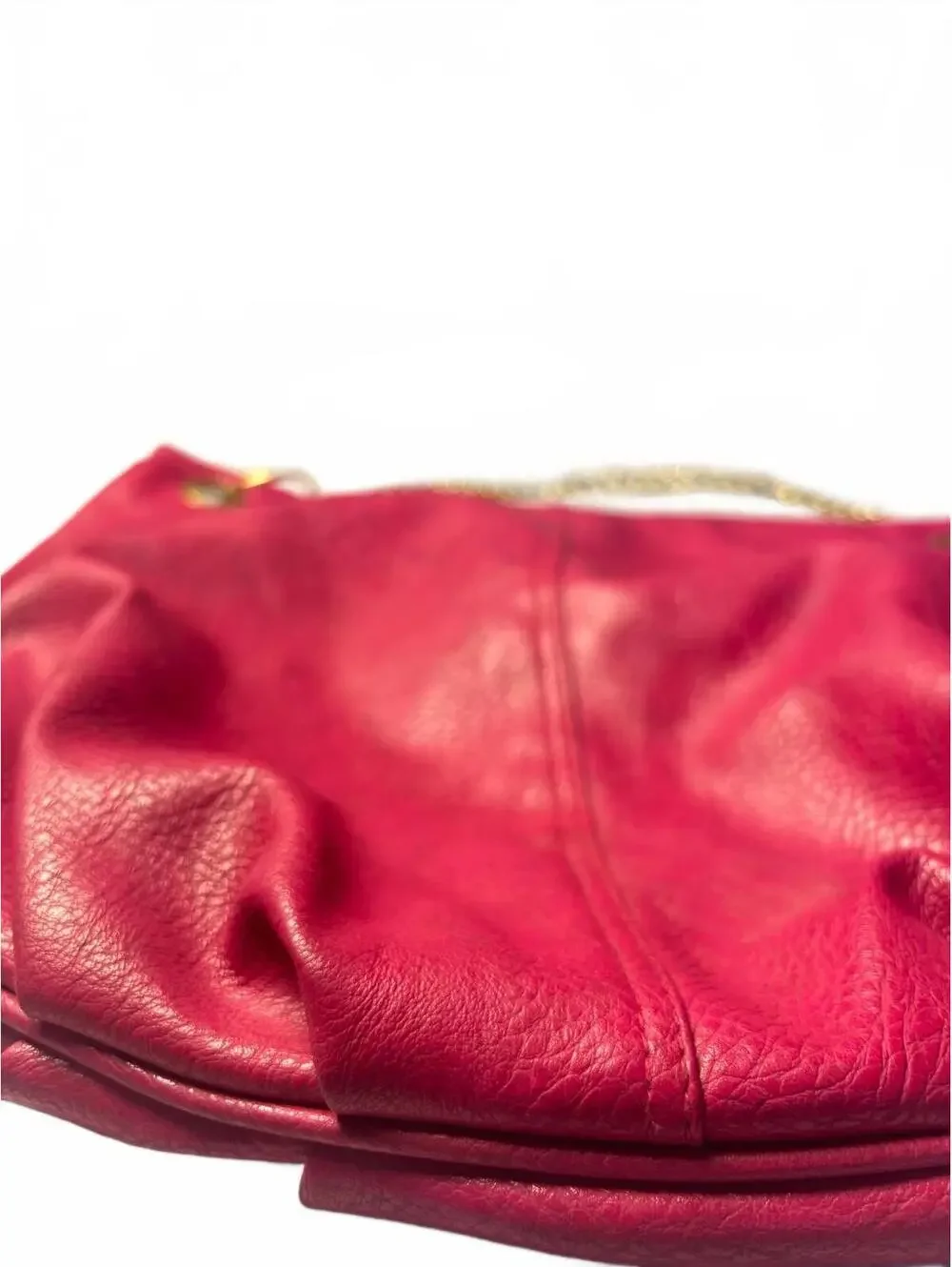 Y2K Hot Pink Studded Hobo Bag Oversized Chain Shoulder Purse